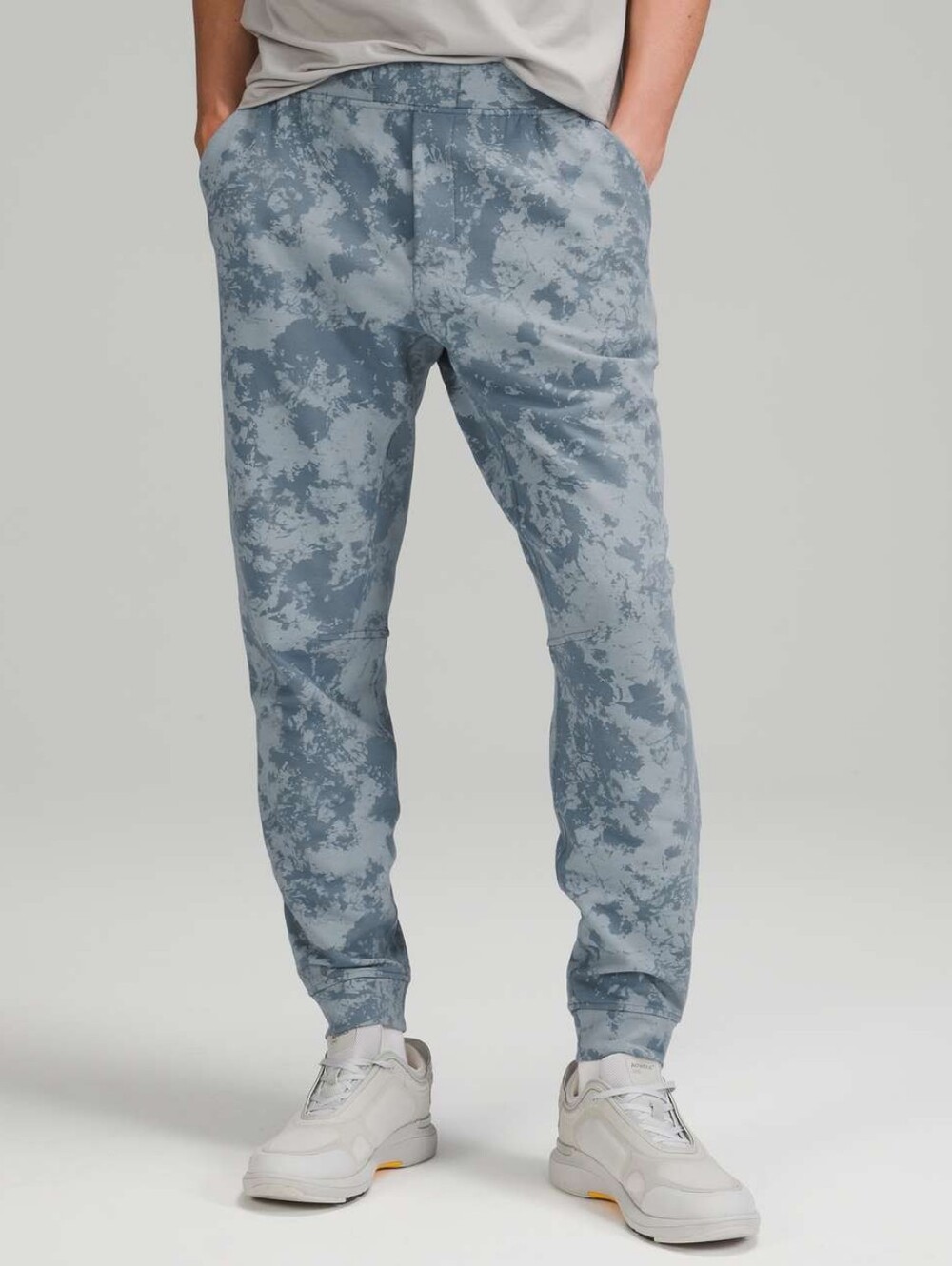 Lululemon Joggers Medium Mens Blue City Sweat Stretch French Terry Pocket 29"